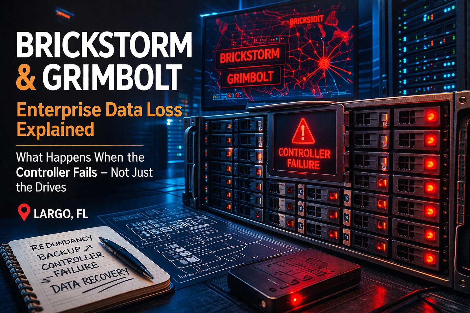 From BRICKSTORM to GRIMBOLT – What Real Data Loss Looks Like Beyond the Home User (Largo, FL)