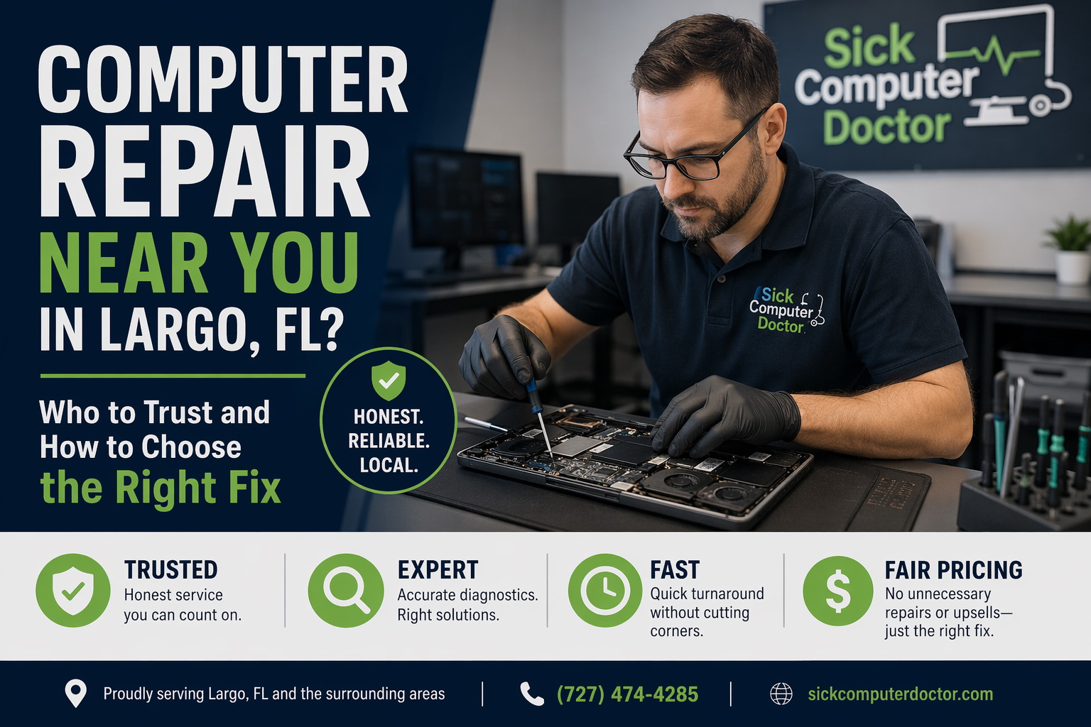 Computer Repair Near You in Largo, FL? Who to Trust and How to Choose the Right Fix