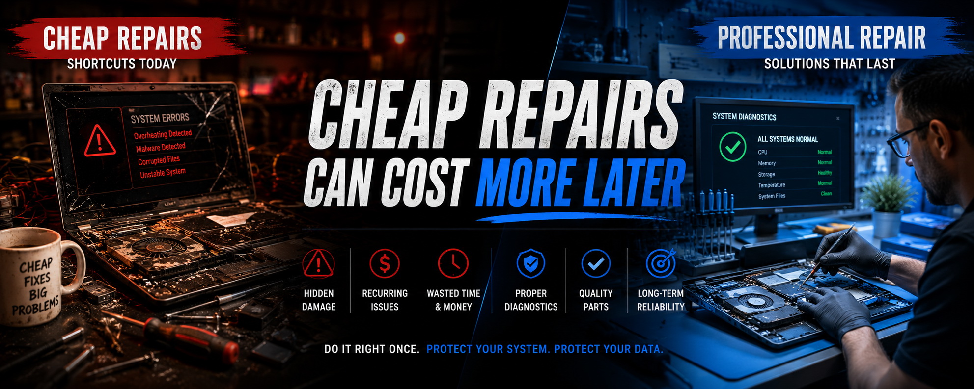 Why Cheap Computer Repairs Can End Up Costing More Later