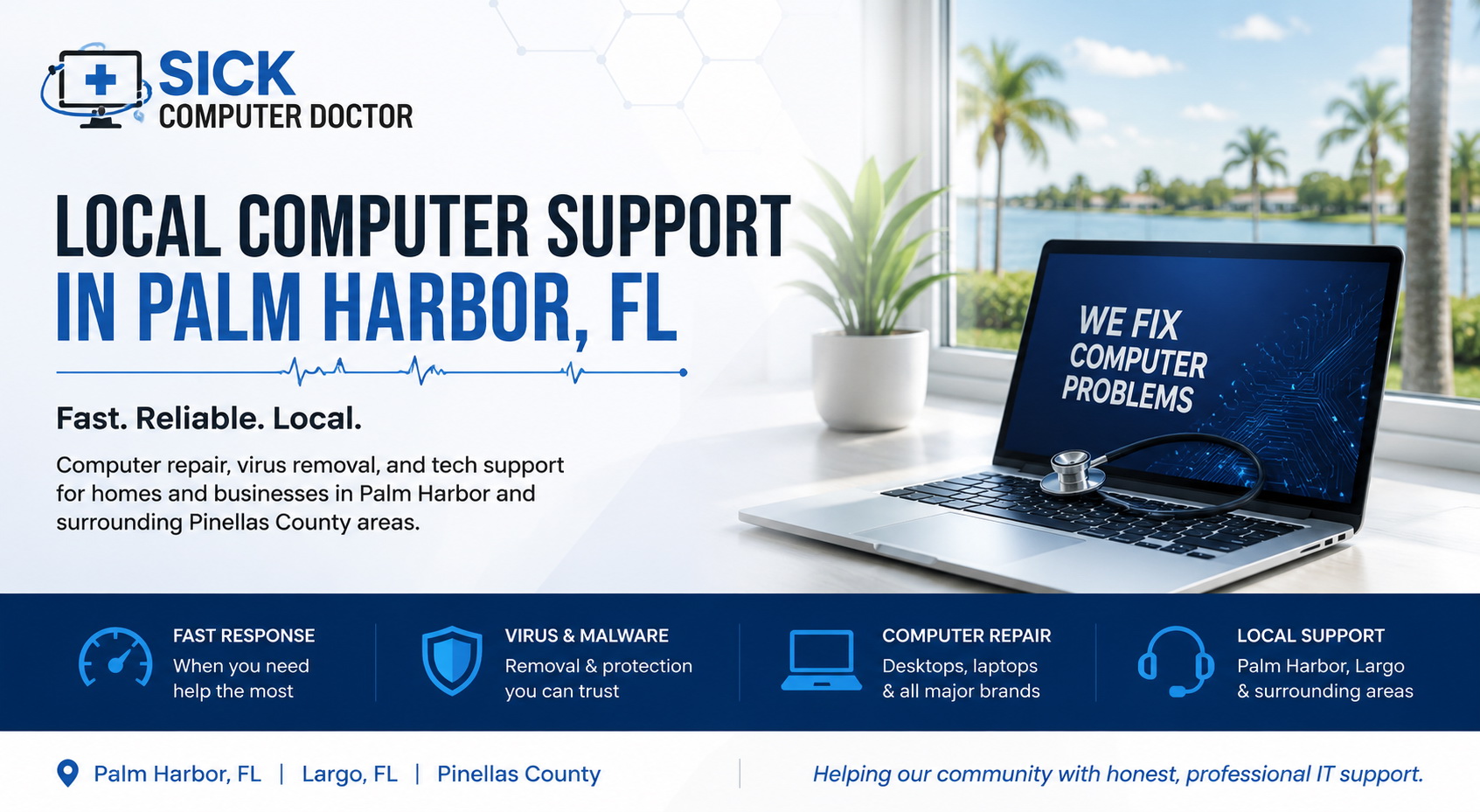 Why Fast Local Computer Support Matters in Palm Harbor, FL
