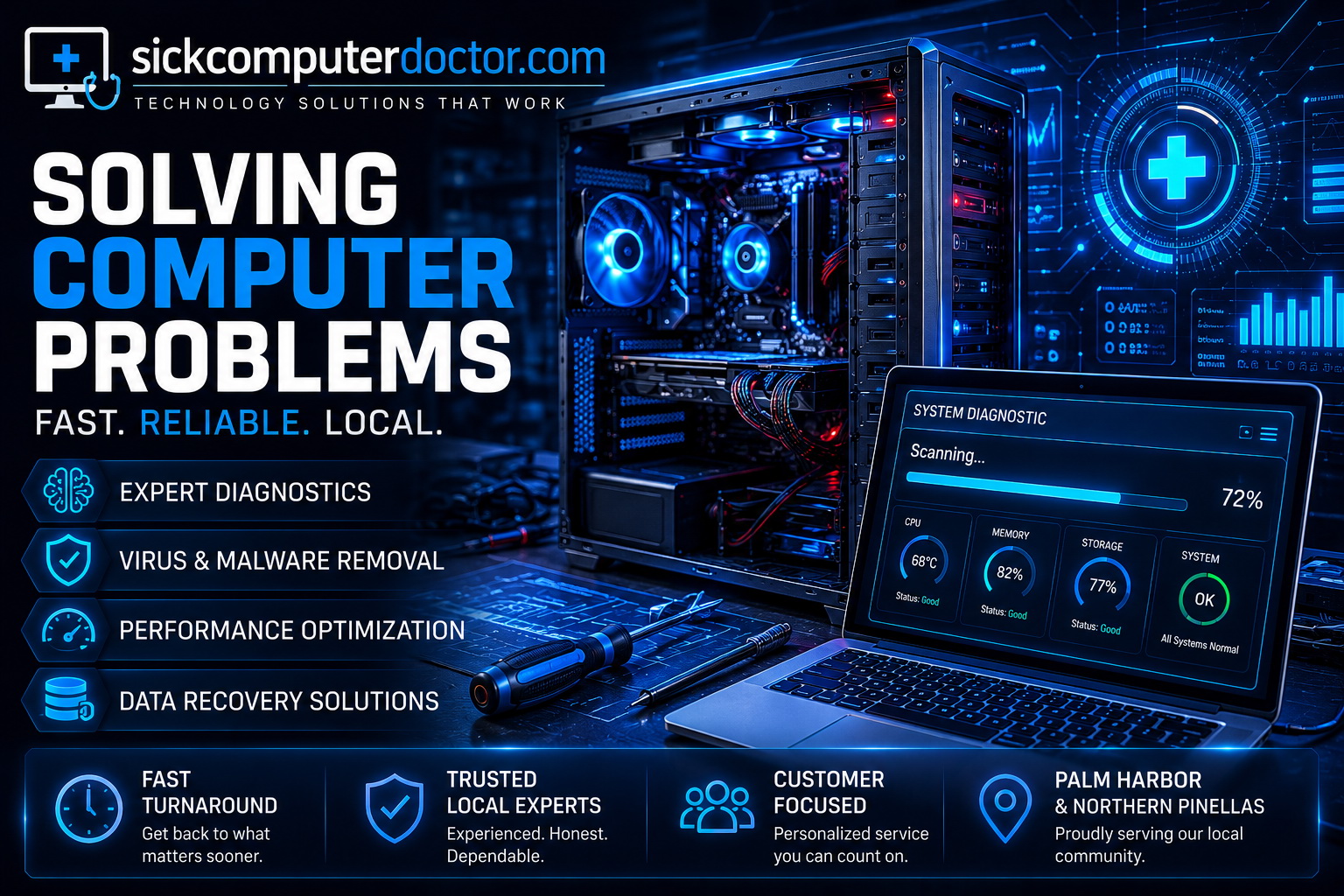 Why Your Computer Keeps Freezing in Palm Harbor, FL