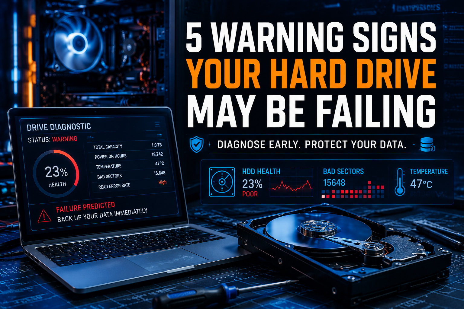 5 Warning Signs Your Hard Drive May Be Failing