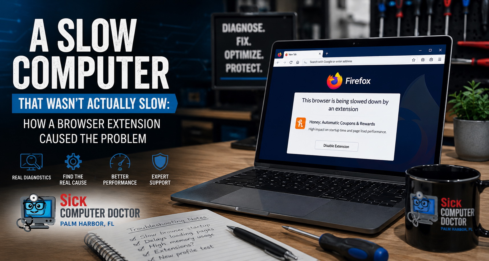 A Slow Computer That Wasn’t Actually Slow: How A Browser Extension Caused The Problem
